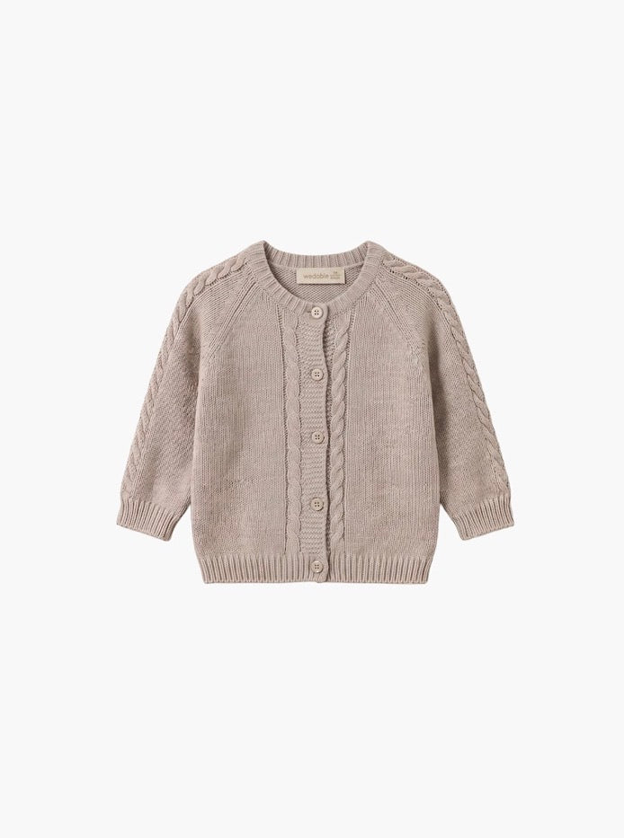 Wedoble - Ull Cardigan - Gutt - Beige - 6-36 mnd