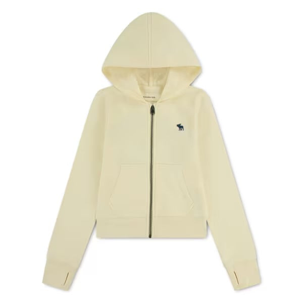 Abercrombie - Zip Hoody - Gul - Jente - 5-16 år