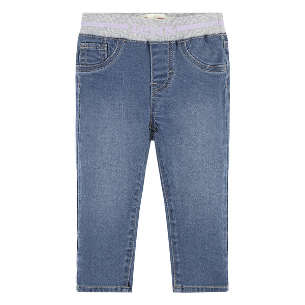 Levi's – Denimbukse med strikk i livet – Blå – Jente – 0-3 år