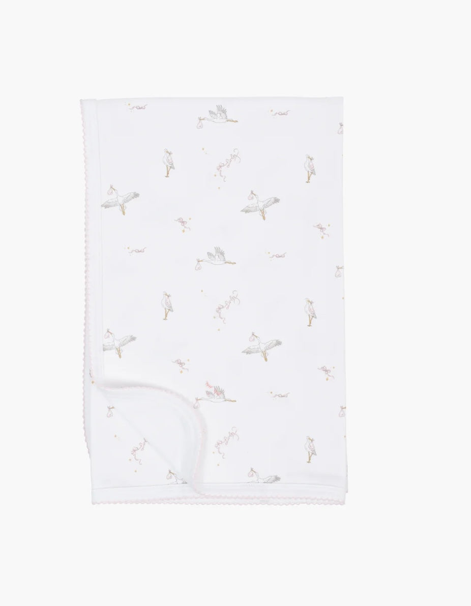 Storks Blanket Pink