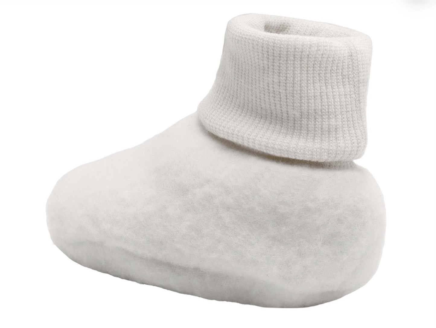 Huttelihut - Tøfler -  Ullfleece - Offwhite - Unisex - str. 56-68 cm
