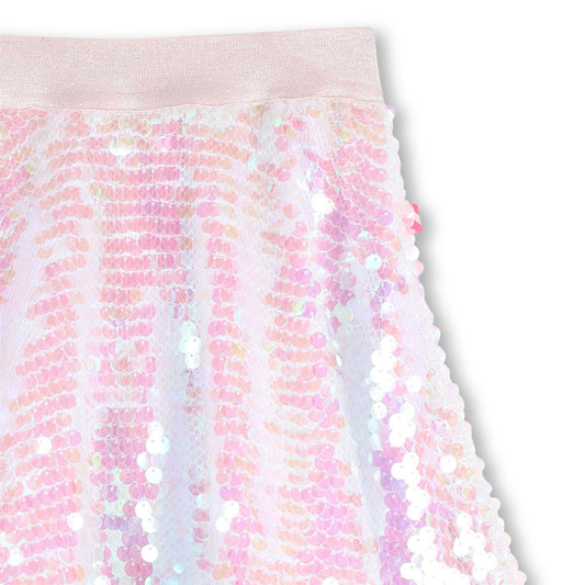 Billieblush – Paljettskjørt med strikk i livet – Rosa – Jente – 4-10 år