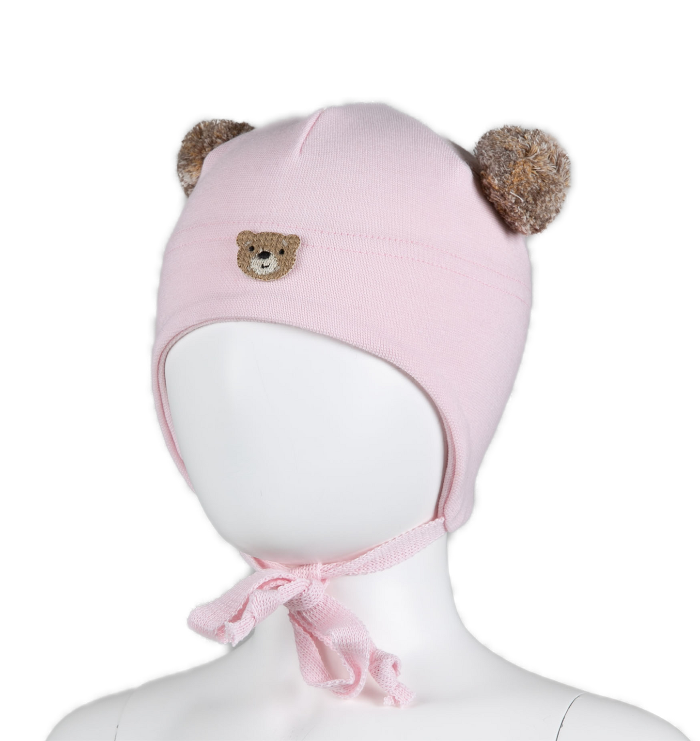 Kivat - Teddybear lue - Rosa - Jente - Str 0-2 år