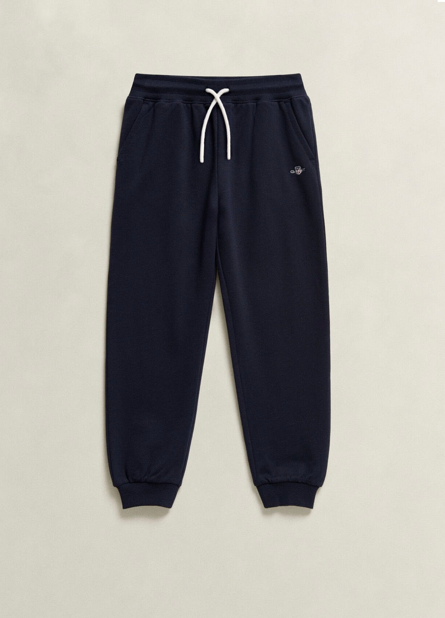 Gant - Joggebukse - Shield - Unisex - Blå - 5-6 år