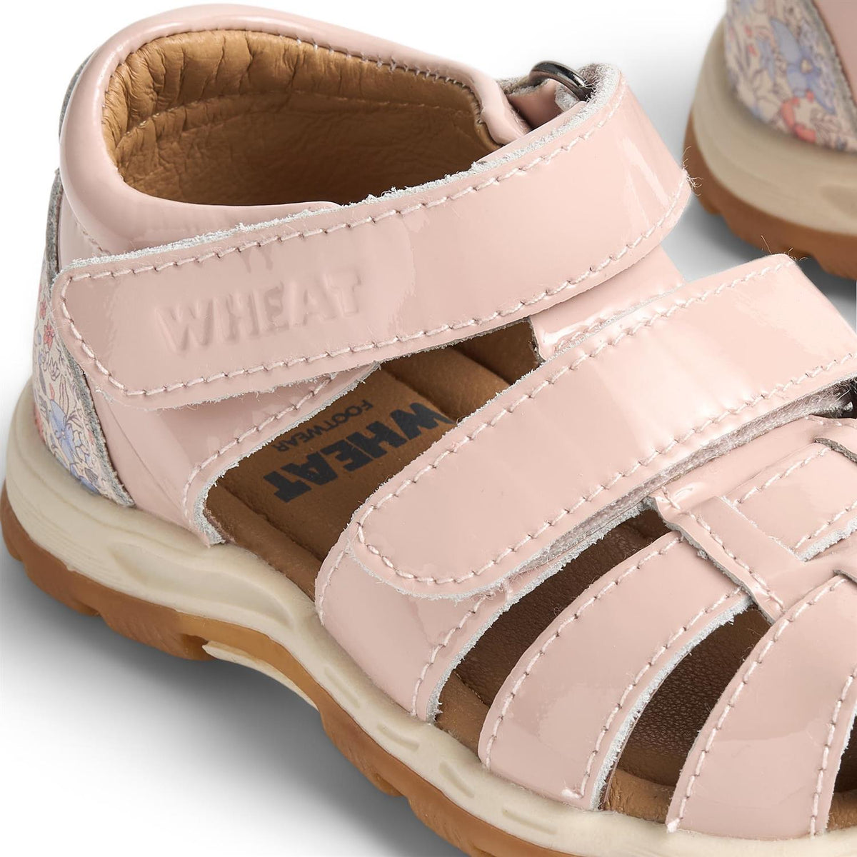 Wheat – Frei sandal med borrelås – Rosa – Jente – Str 20-26