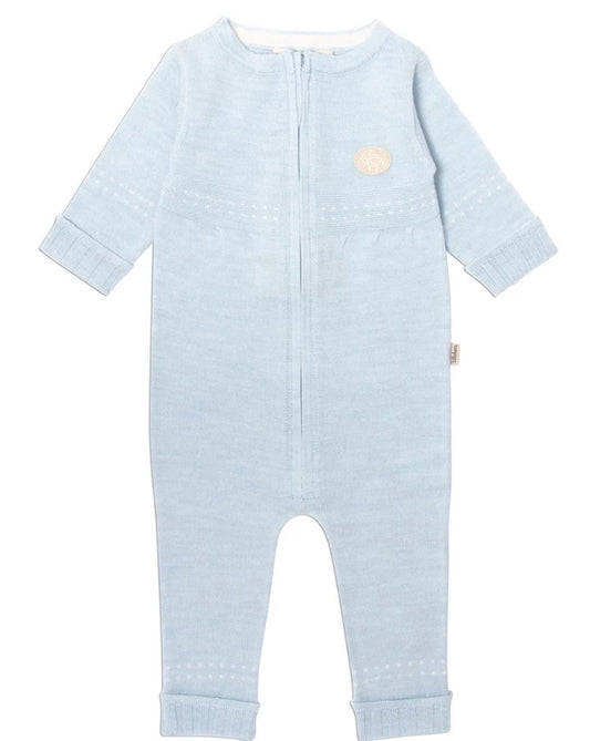 Lillelam – Tynn Classic Ulldress – Himmelblå – Gutt – 0-1.0-1.5 år