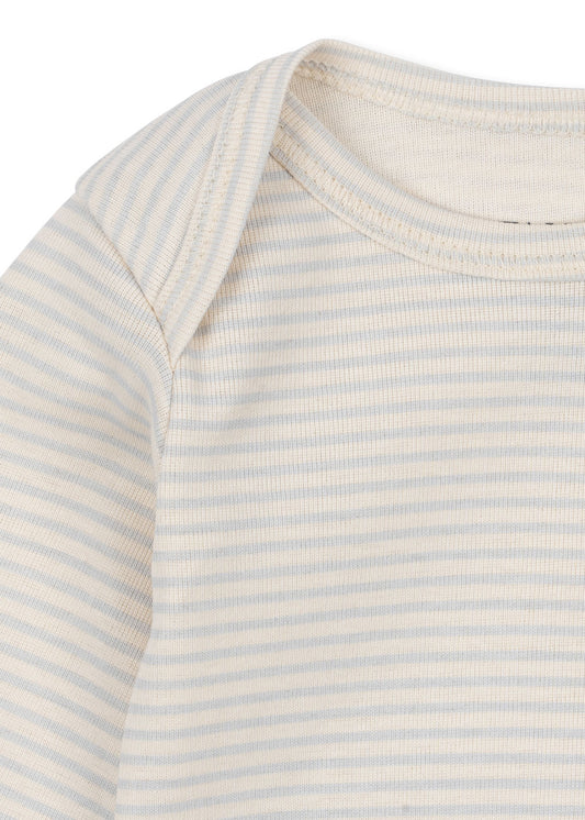 Fanga Fontana - body - hvit/blå - gutt - 0-18 mnd