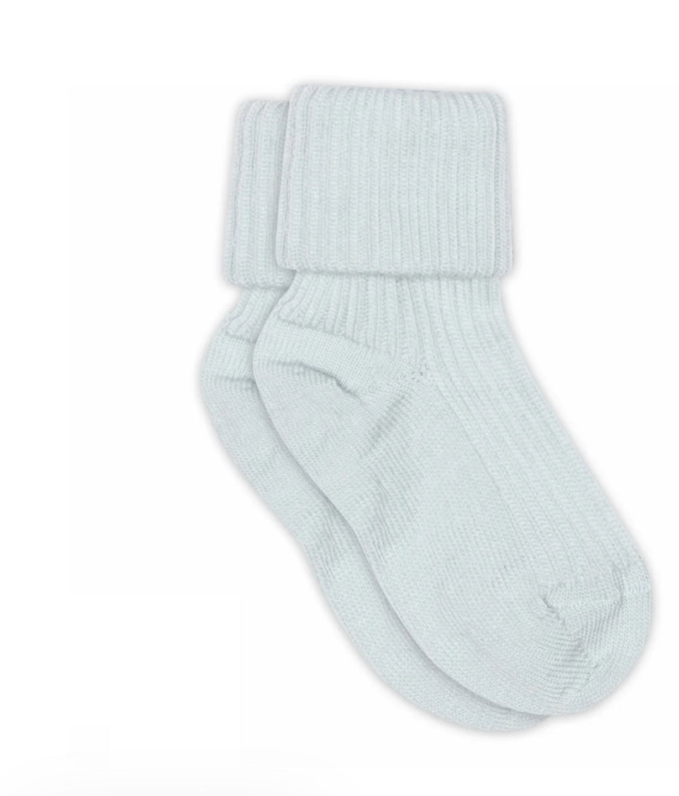 Wool rib baby socks
