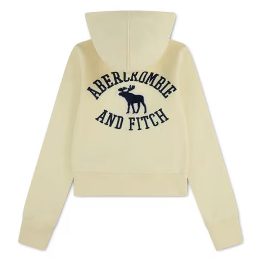 Abercrombie – Hettejakke med ryggprint – Gul – Jente – 5-10 år