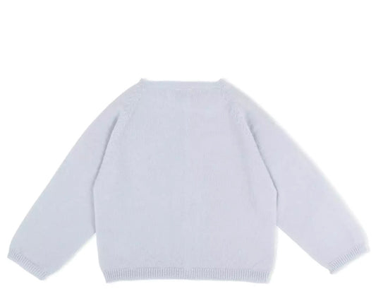 Lillelam – Jakke i merinoull – Lyseblå – Gutt – 0-1 år