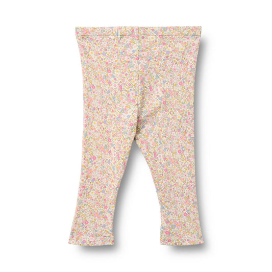 Wheat – Leggings med blomstermønster – Rosa – Jente – 0-2 år