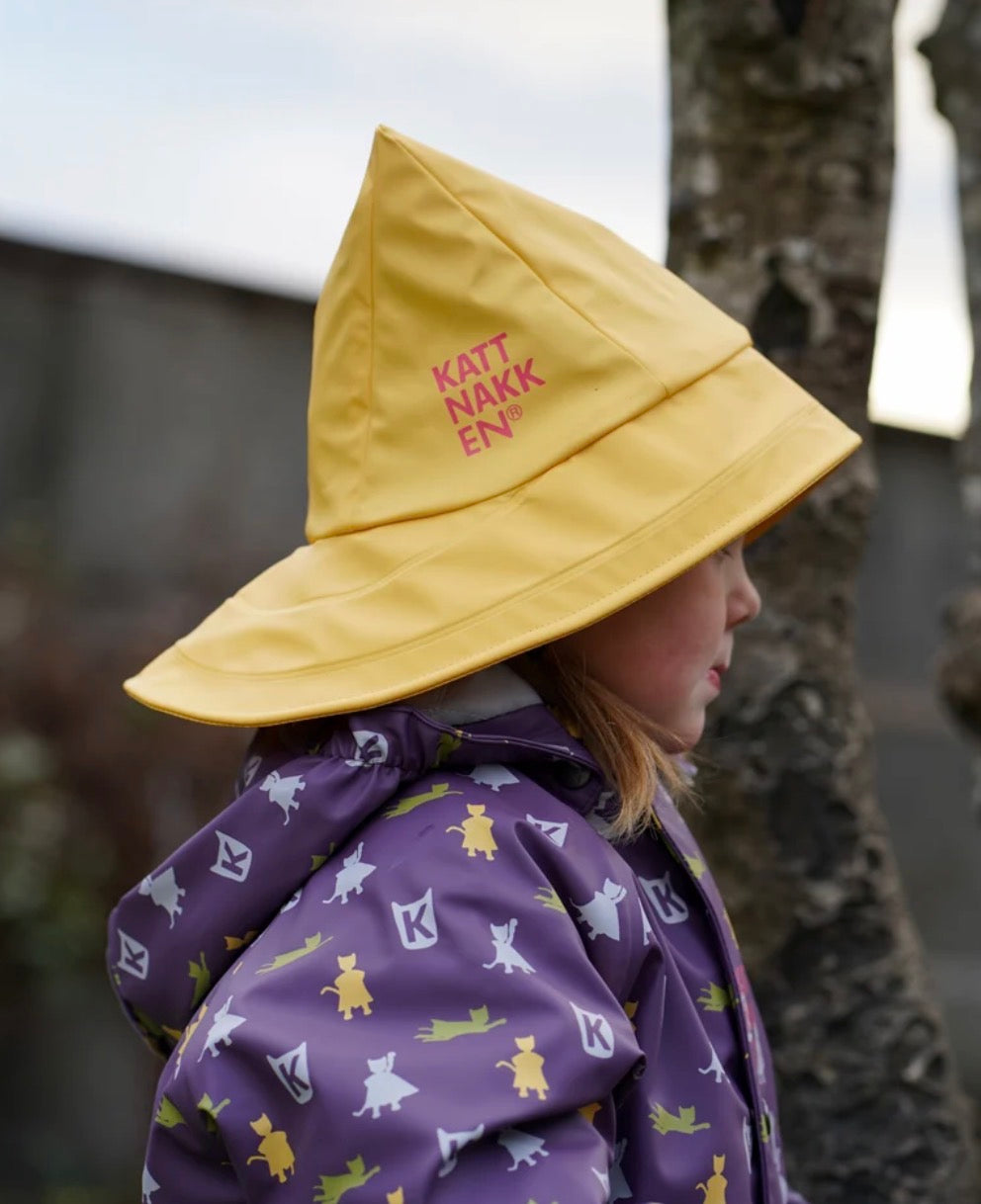 Kattnakken - Sydvest -  Unisex - 1-6 år - Gul