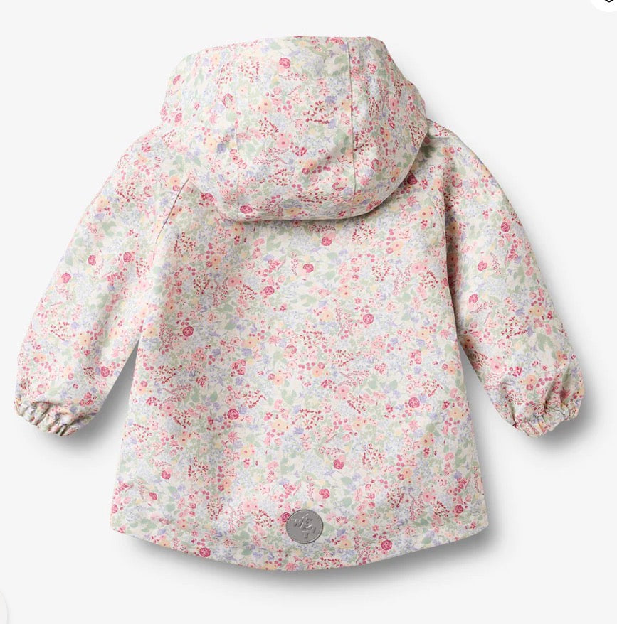 Wheat – Sveo jakke med blomster – Cool sky flowers – Jente – 0-4 år