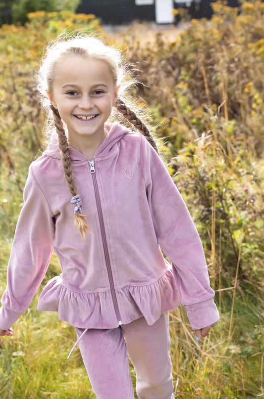 Vilje&Ve - Alma Velour Jacket - Rosa - Jente - 1-6 år