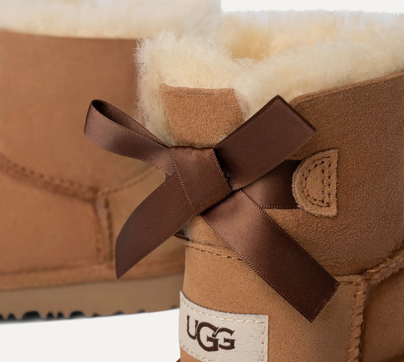UGG – Toddler Mini Bailey Bow skinnboots – Chestnut – Jente – Str. 22-30