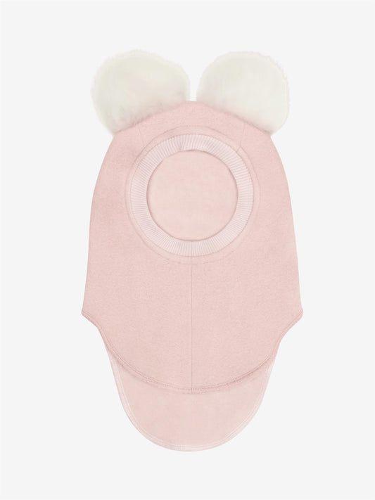 Huttelihut - Balaclava - Ull - Alpacca  dusker - Rosa - Jente - 1-4 år
