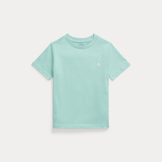 Polo Ralph Lauren – T-skjorte i bomull med brodert logo – Grønn – Gutt – 2-7 år