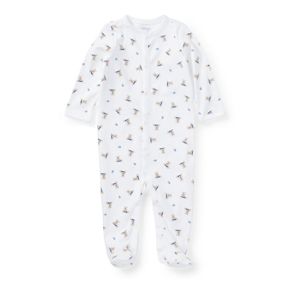 Polo Ralph Lauren - bamsepysj - hvit - gutt - 0-6 måneder