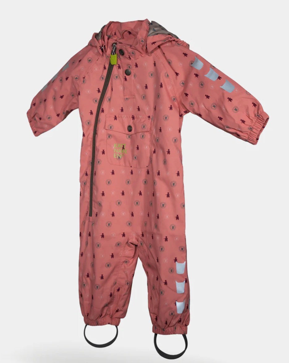 Kattnakken – Baby vinddress med avtagbar hette – Rosa – Jente – 0.5-2 år