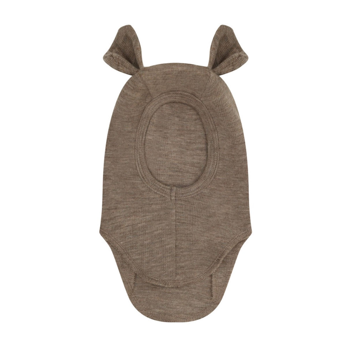 Huttelihut - Balaclava - Ull - Brun - Unisex - str 0-12 mnd
