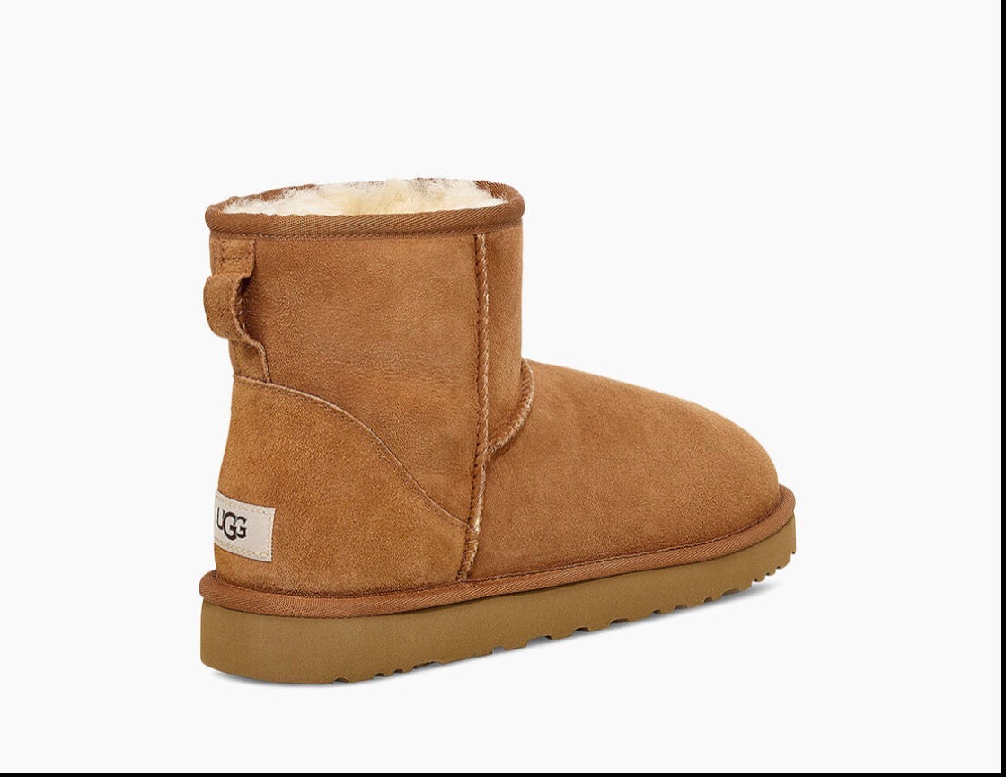 UGG – Kids Classic Mini skinnboots – Chestnut – Unisex – Str. 33,5-36
