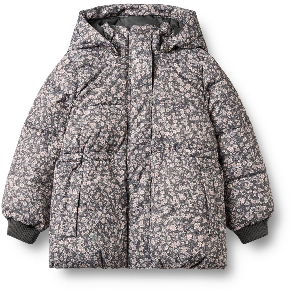 Wheat - Puffer jacket Eli - Blomstret  - Jente - 4-12 år