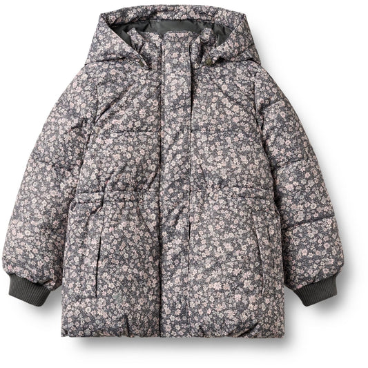 Wheat - Puffer jacket Eli - Blomstret  - Jente - 4-12 år