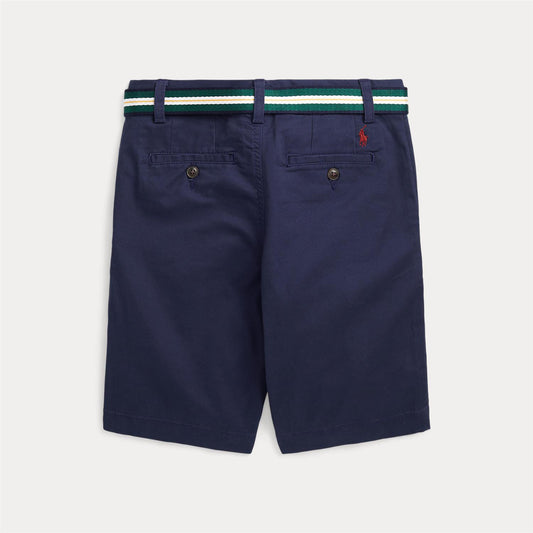 Polo Ralph Lauren – Chinos Shorts med Belte – Blå – Gutt – 8-20 år