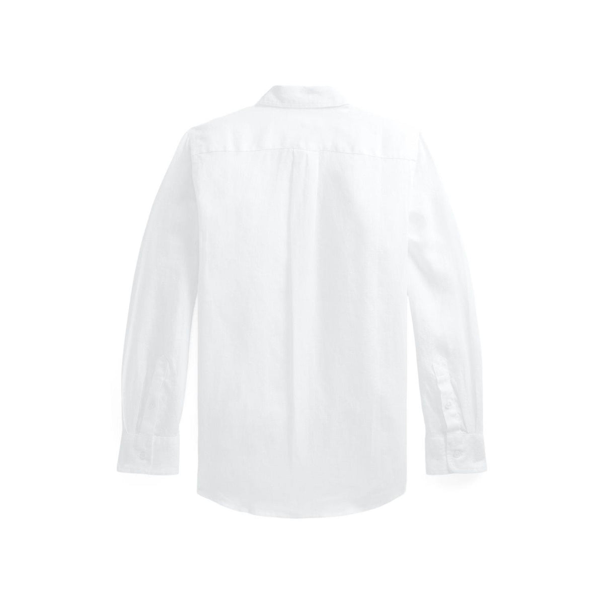 Polo Ralph Lauren – Linskjorte med brodert hest – Hvit – Gutt – 8-20 år