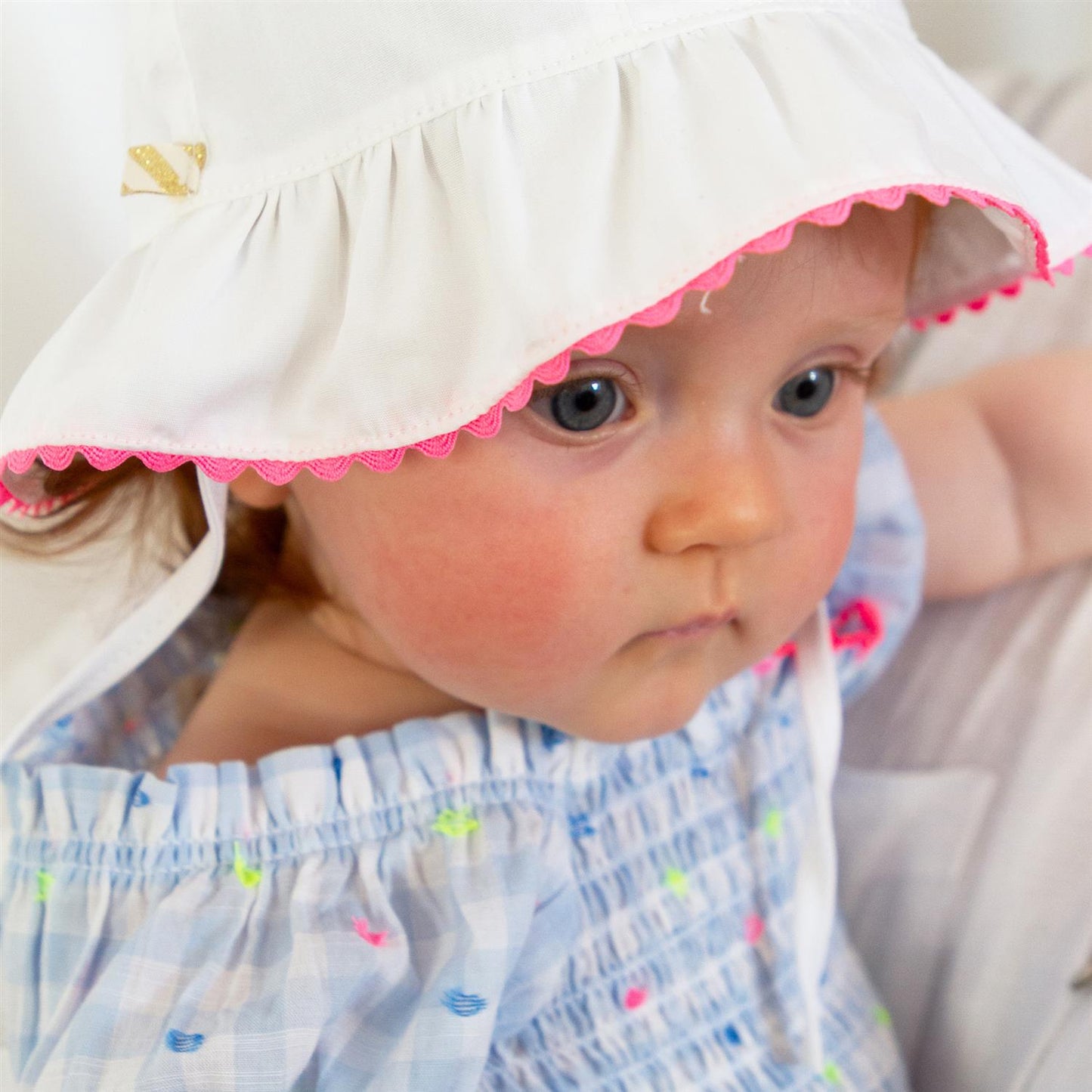 Billieblush – Kjole med vaffelsøm – Blå – Jente – 0-2 år