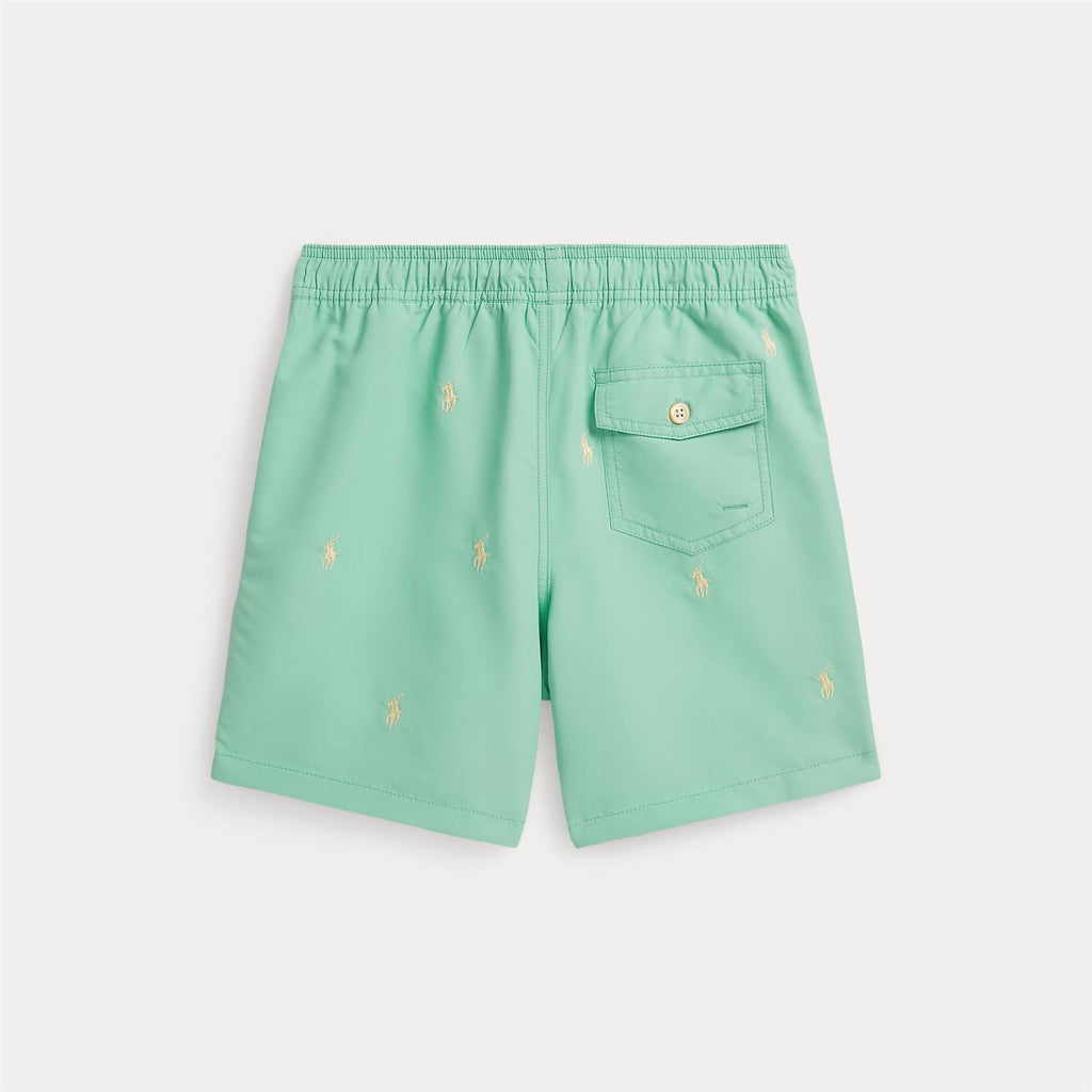 Polo Ralph Lauren – Traveler badeshorts med broderi – Grønn – Gutt – 3-7 år