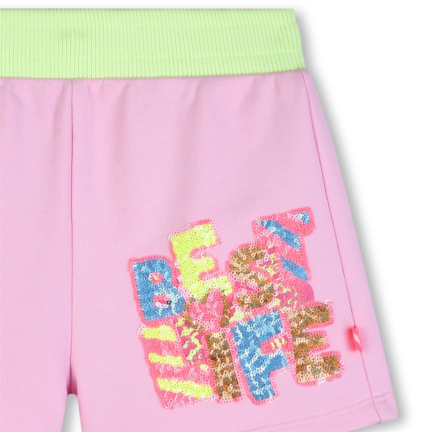 Billieblush – Collegeshorts med paljettprint – Rosa – Jente – 4-12 år