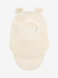 Huttelihut - Balaclava - Ull - Bjørne ører - Hvit - Unisex - 1-4 år