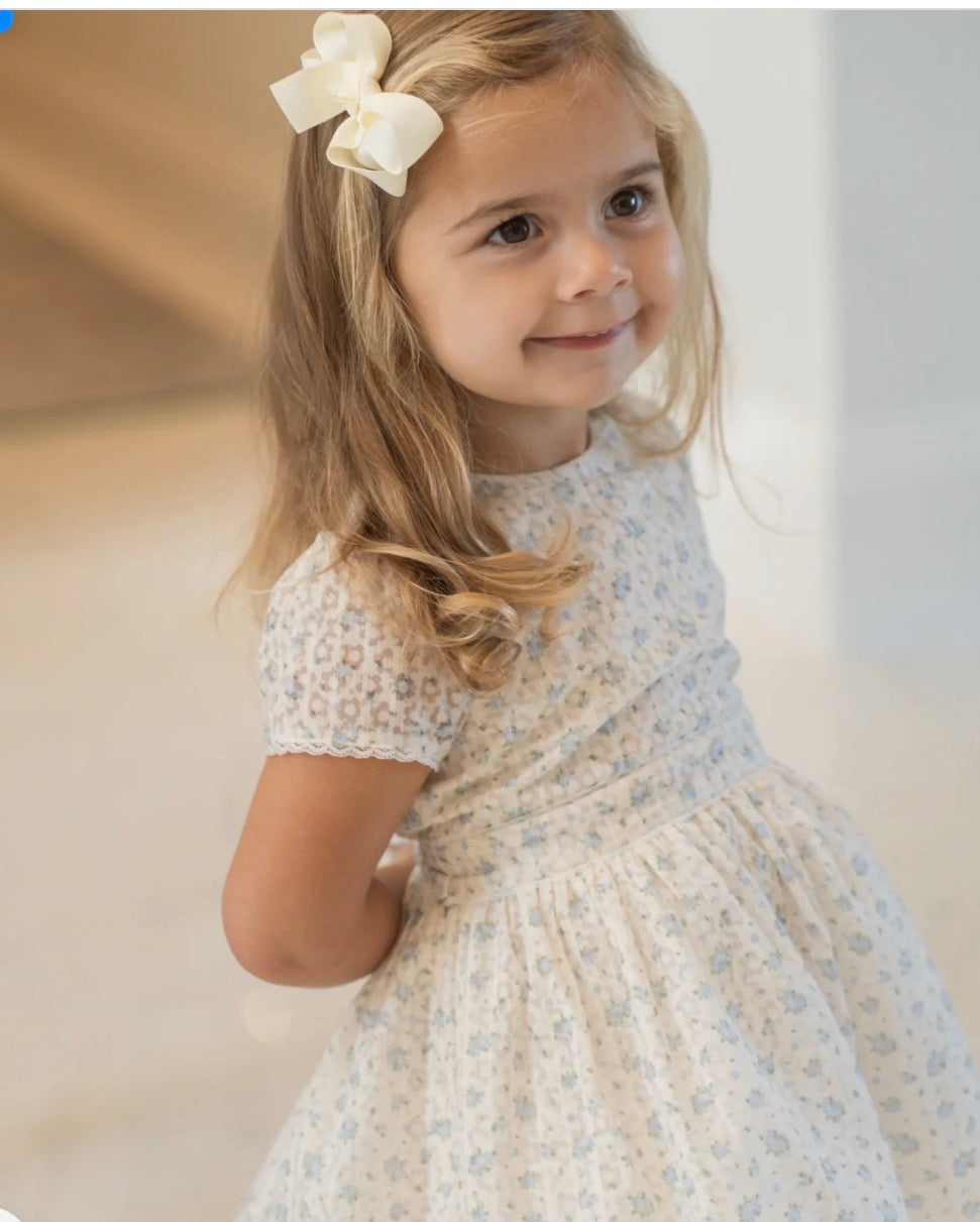 Livly - Florala Alicia dress  - Offwhite - Jente - 1-8 år
