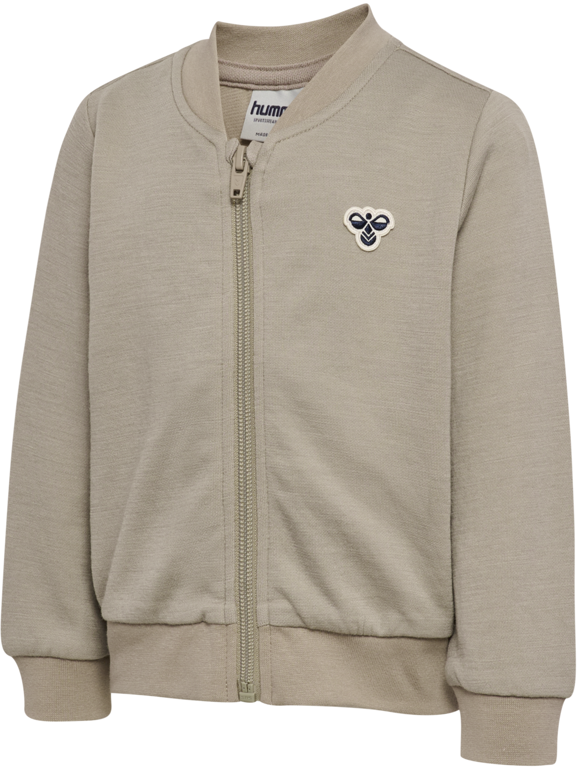 Hummel - Mini Wool Zip Jacket Bee - Beige - Unisex - 1-8 år