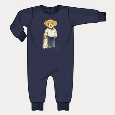 POLO BEAR FLEECE COVERALL