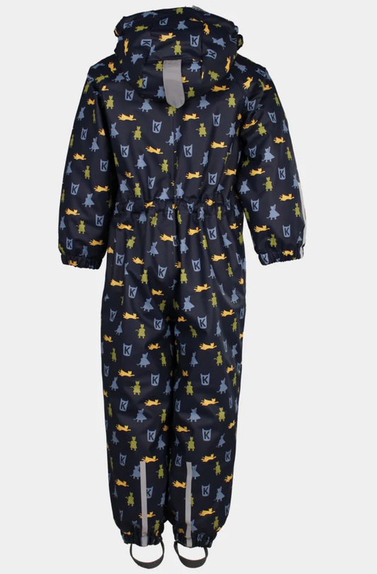 Kattnakken – Helårsdress med vattering – Mjuk blå – Gutt – 1-6 år