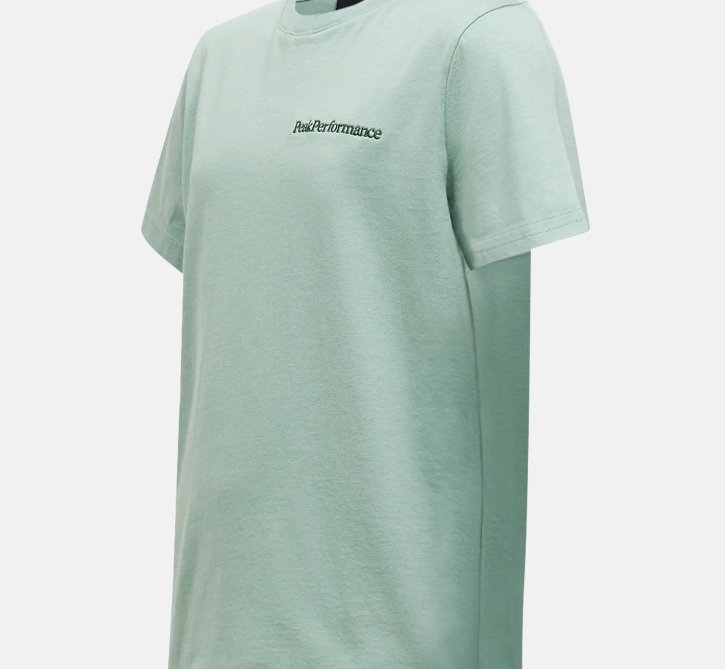 Peak Performance – T-skjorte med brodert logo – Lysgrønn – Unisex – 10-15 år