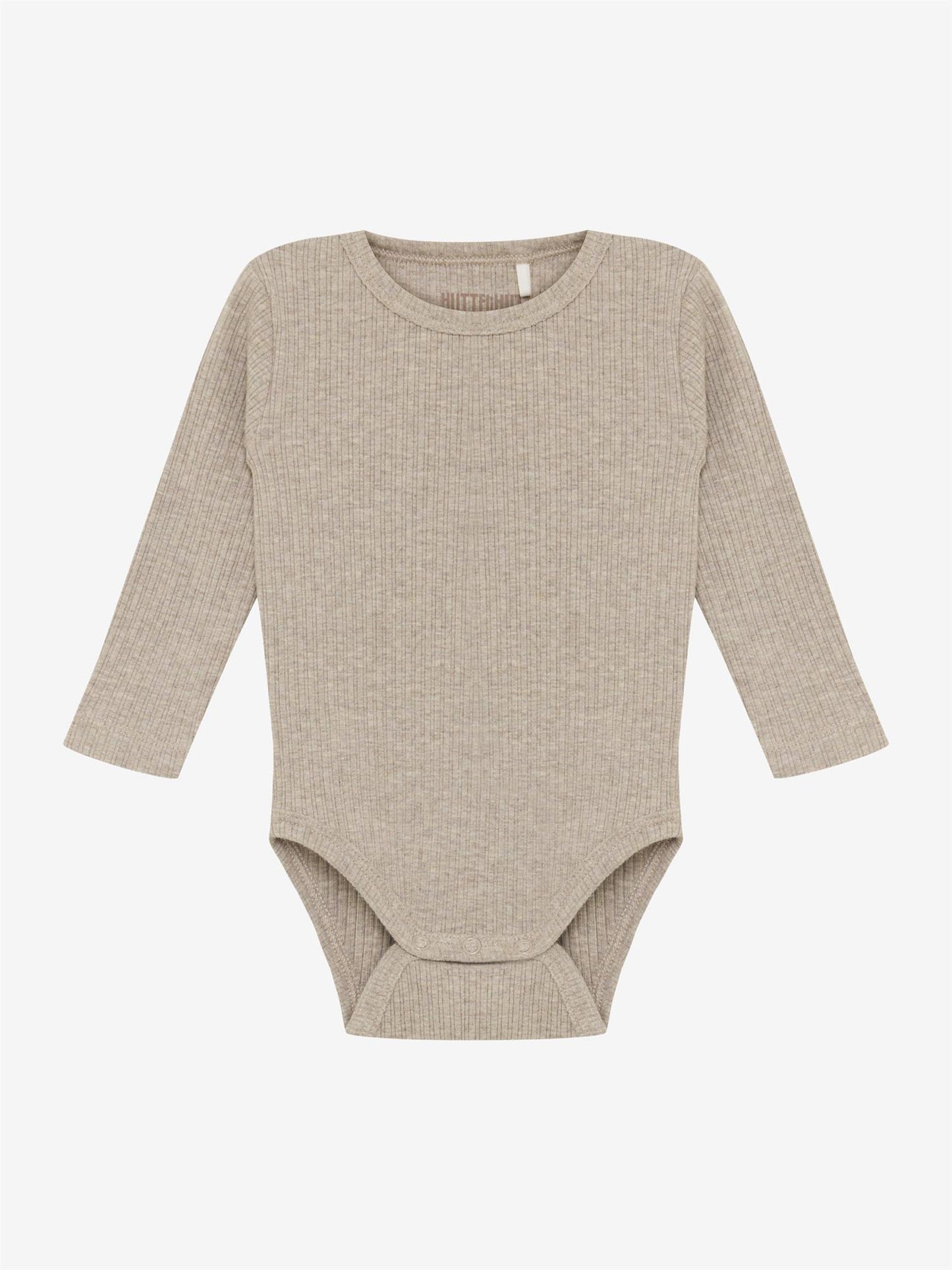 Huttelihut – Body i ribb med modal – Beige – Unisex – 0.25-2 år