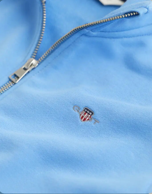 Gant - Shield Half Zip Sweatshirt - Mellomblå - Gutt - 10-16 år