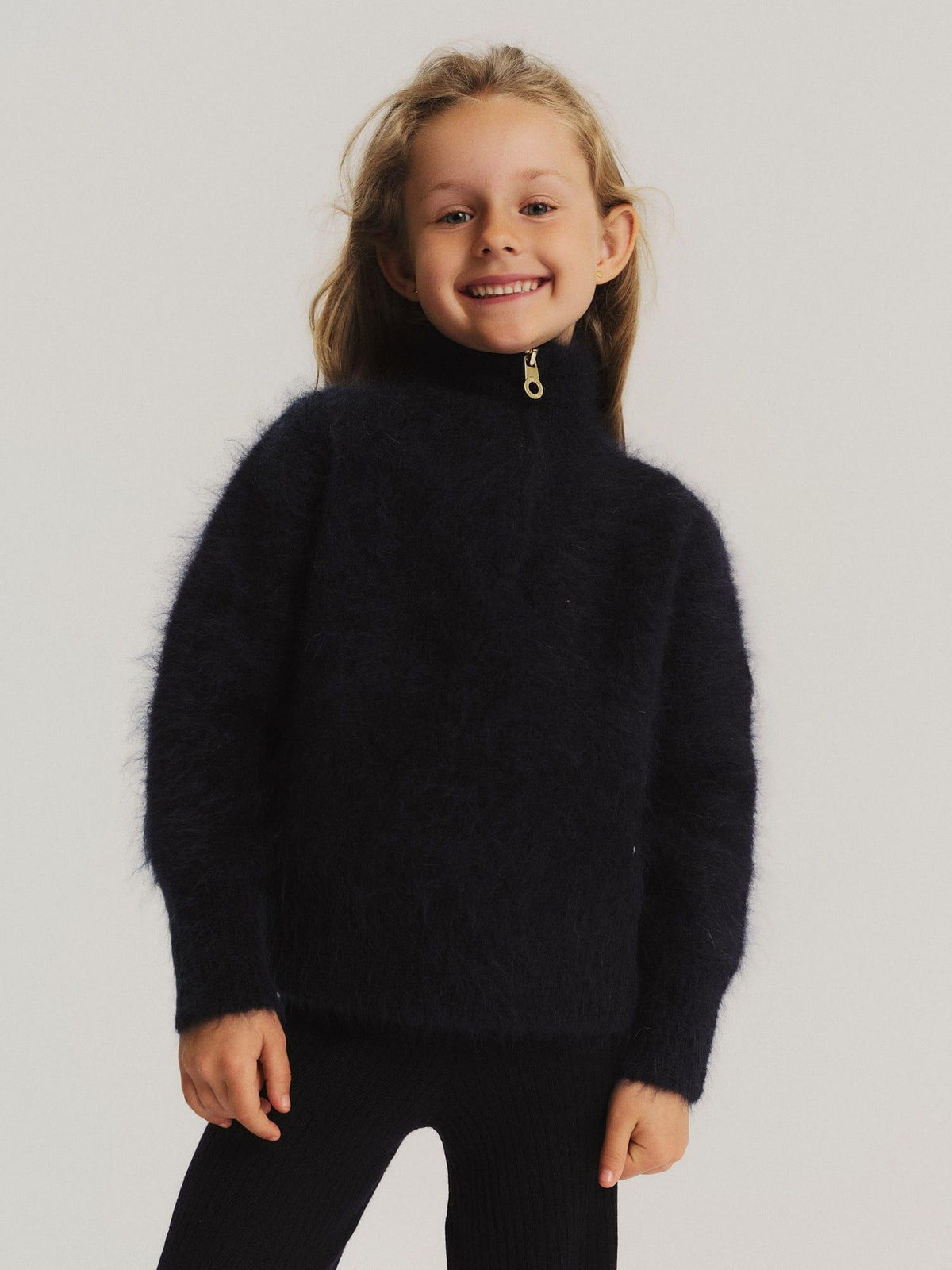 Ella&Il - Li Chunky Sweater - Blå - Jente - 9-14 år
