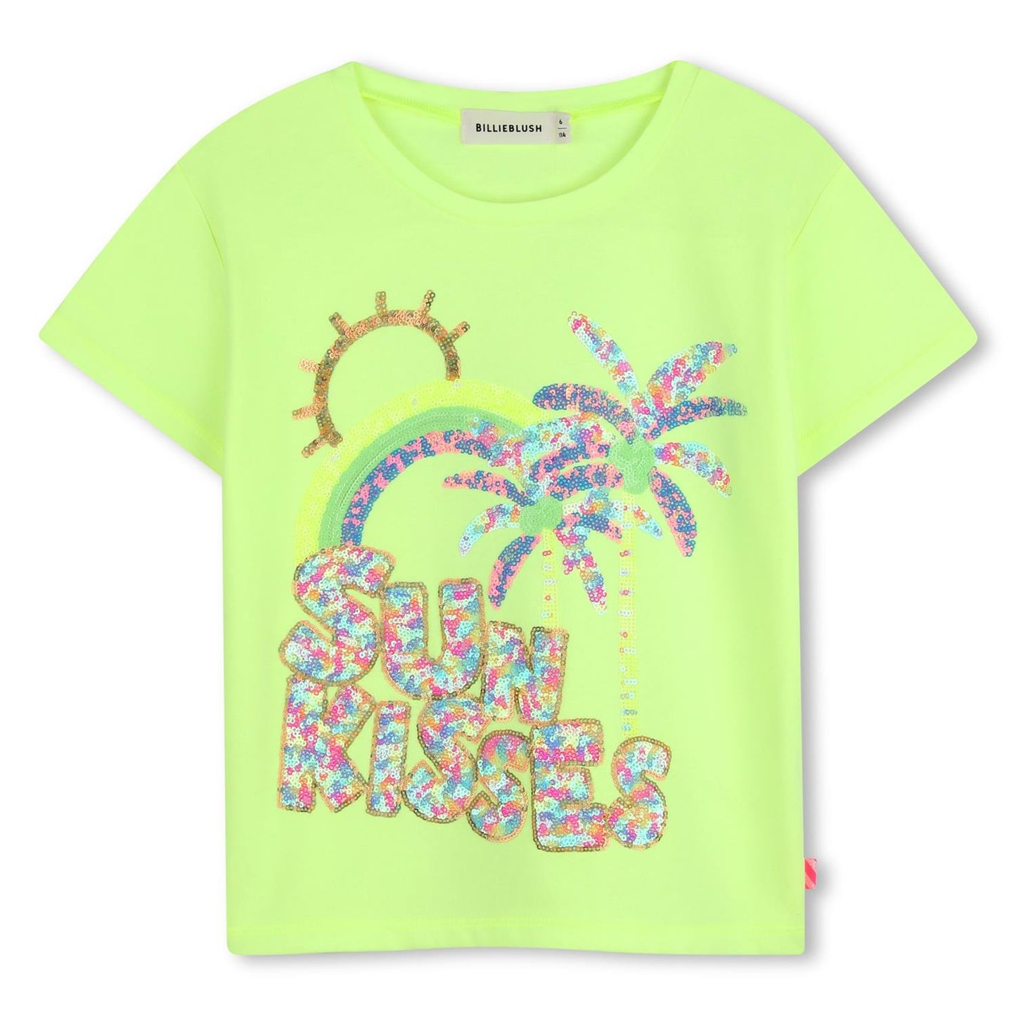 Billieblush – T-skjorte med print – Gul – Jente – 4-12 år