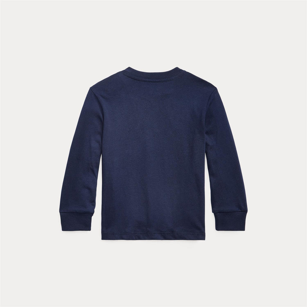 Polo Ralph Lauren – Langermet T-skjorte i bomull – Mørkeblå – Unisex – 1-3 år