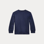 Polo Ralph Lauren – Langermet T-skjorte i bomull – Mørkeblå – Unisex – 1-3 år