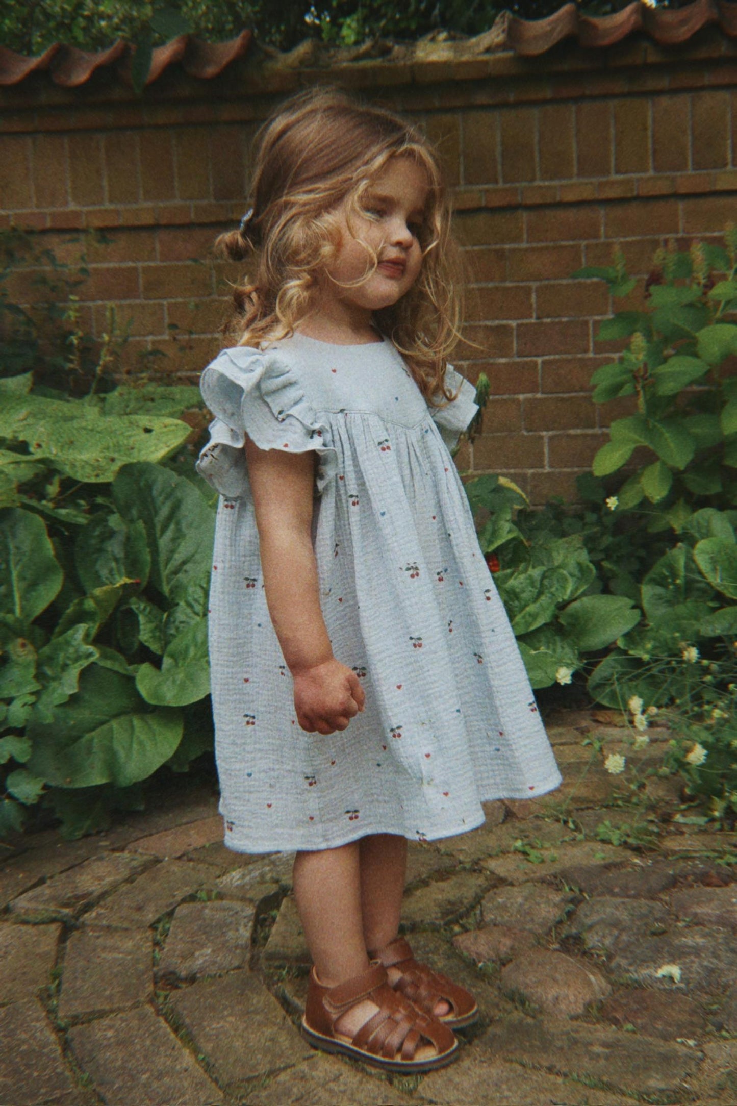 Konges Sløyd - Coco dress Gots - Kjole - Lyseblå  - Jente - 2-8 år