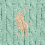 Polo Ralph Lauren – Flettegenser med brodert hest – Grønn – Gutt – 8-20 år