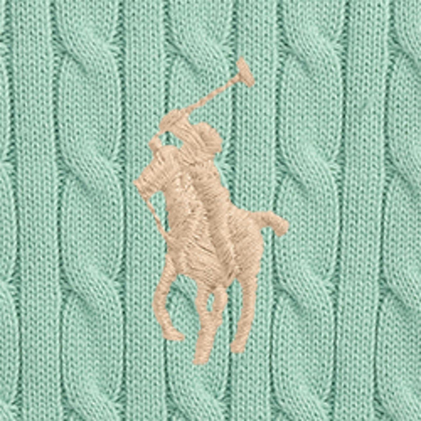 Polo Ralph Lauren – Flettegenser med brodert hest – Grønn – Gutt – 8-20 år