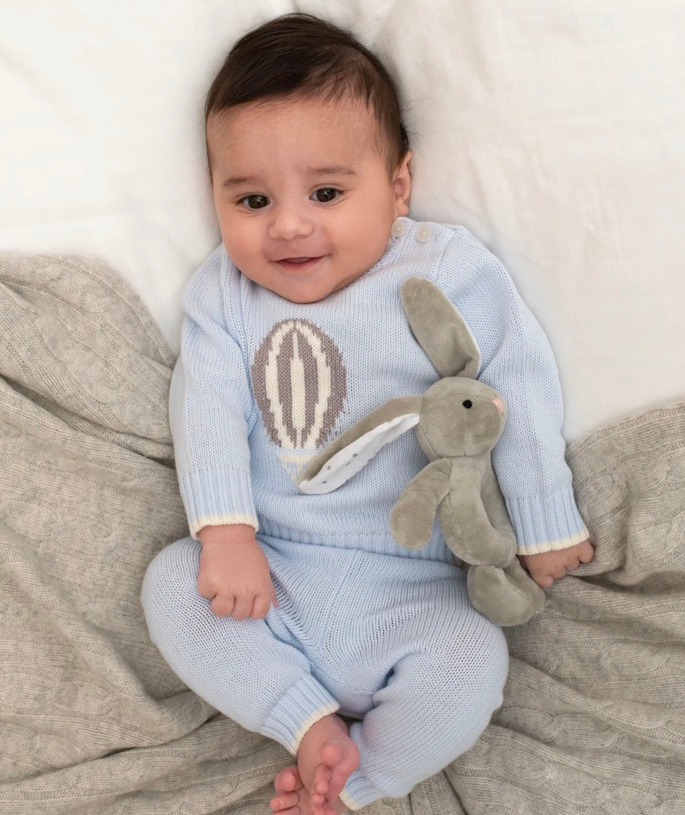 Livly - Air Balloon Sweater - Gutt - Blå -  3-18 mnd