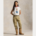 Polo Ralph Lauren – T-skjorte med bamsemotiv – Hvit – Jente – 7-16 år
