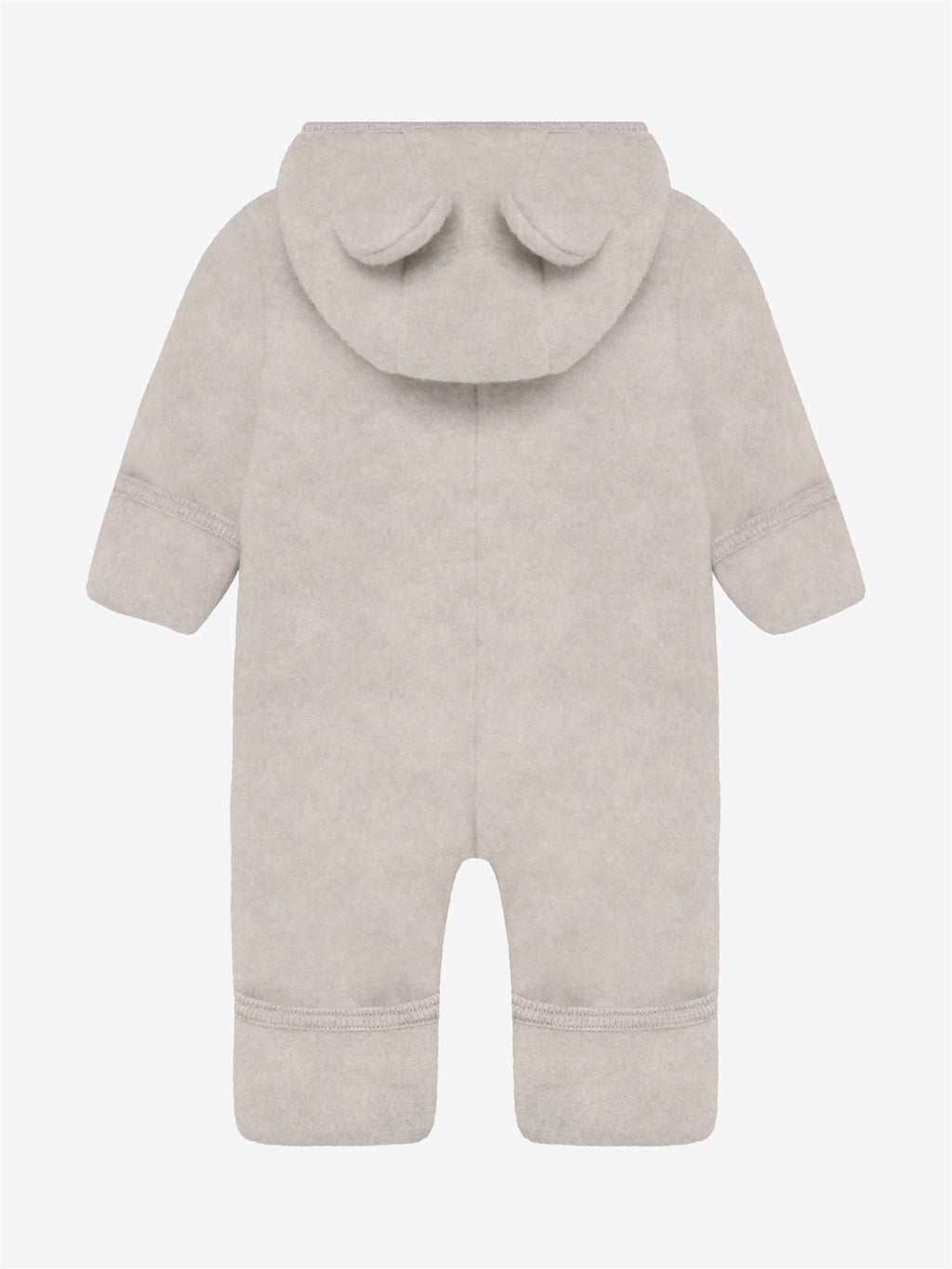 Huttelihut - Pram Suit ears cotton fleece - unisex - camel melange - 56-80 cm